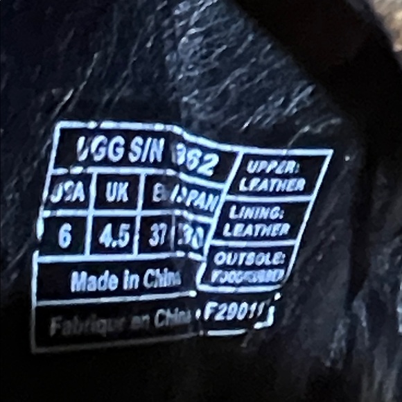 UGG Women's Textured Black Mules Size 6 - Picture 3 of 9